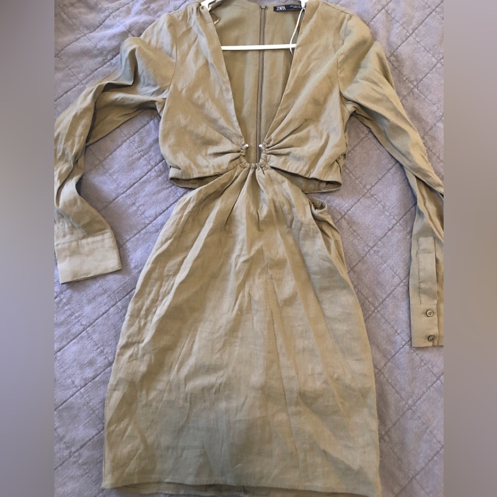 Zara dress with side cut outs